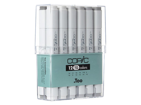 Copic Marker Set 12 Toner Grey - theartshop.com.au