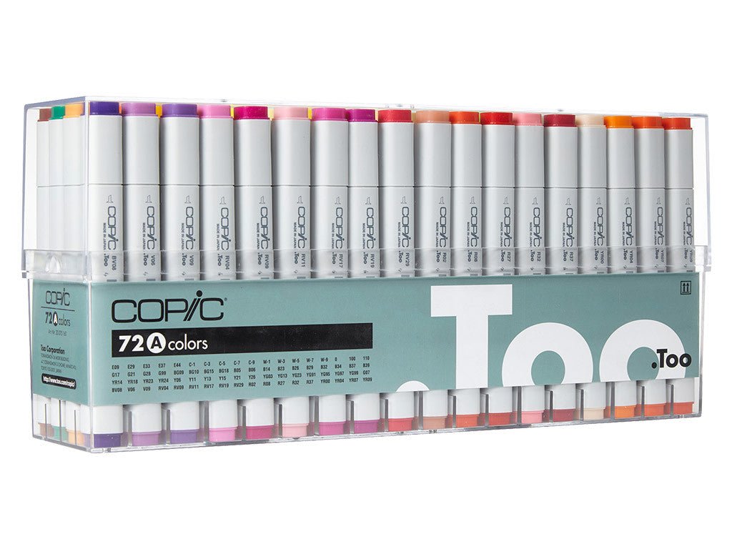 Copic Marker Set 72 Assorted A - theartshop.com.au