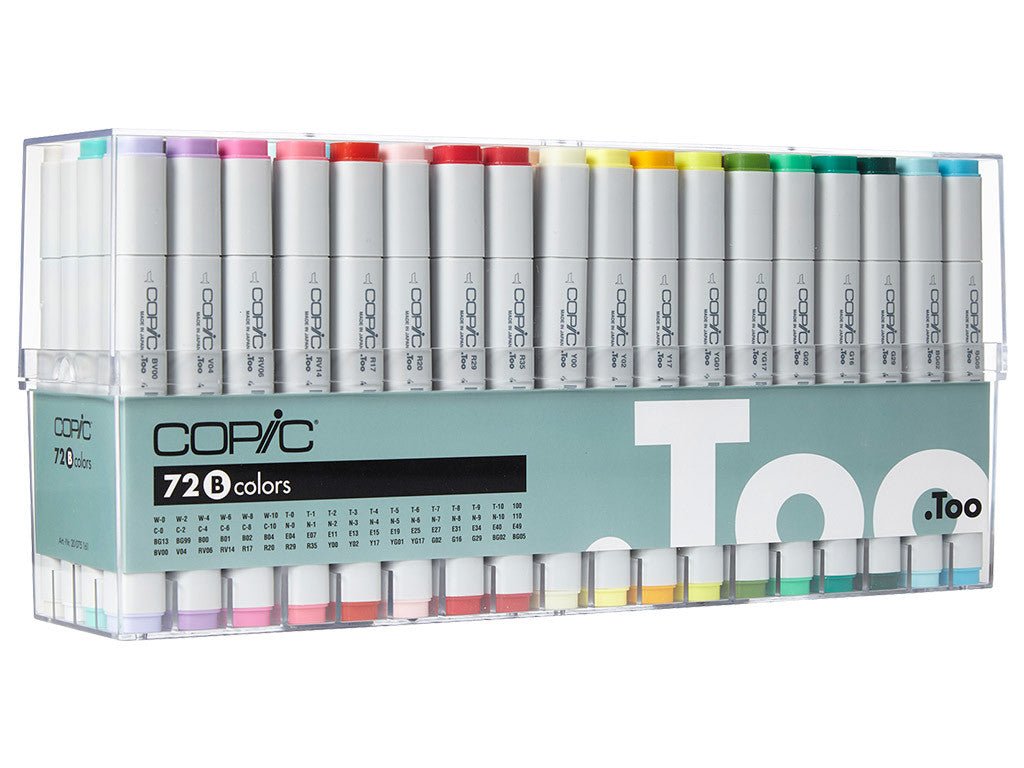 Copic Marker Set 72 Assorted B - theartshop.com.au