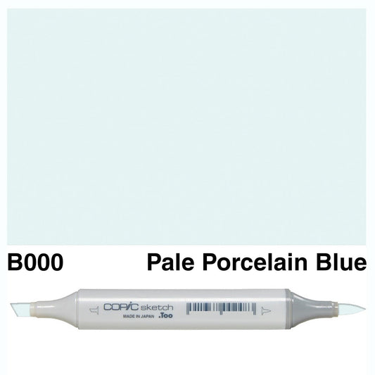Copic Sketch B000 Pale Porcelain Blue - theartshop.com.au