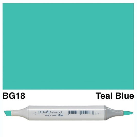 Copic Sketch BG18 Teal Blue - theartshop.com.au