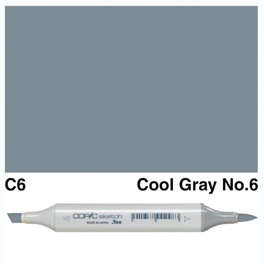 Copic Sketch C6 Cool Gray No.6 - theartshop.com.au