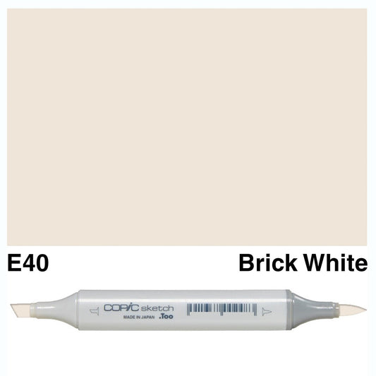 Copic Sketch E40 Brick White - theartshop.com.au