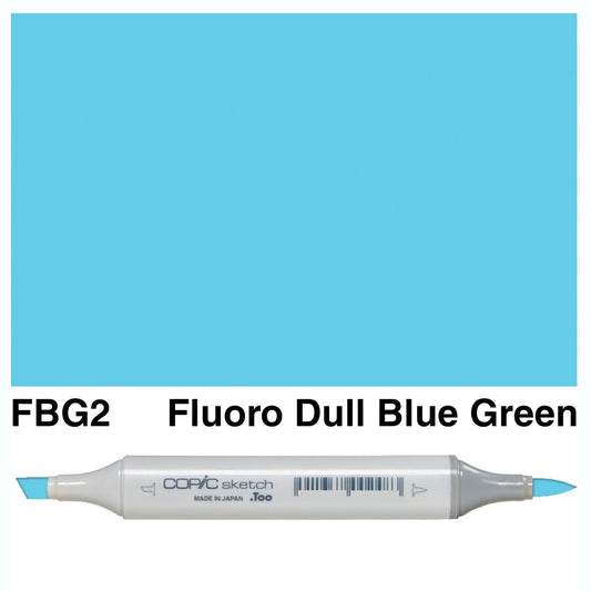 Copic Sketch FBG2 Fluorescent Dull Blue Green - theartshop.com.au