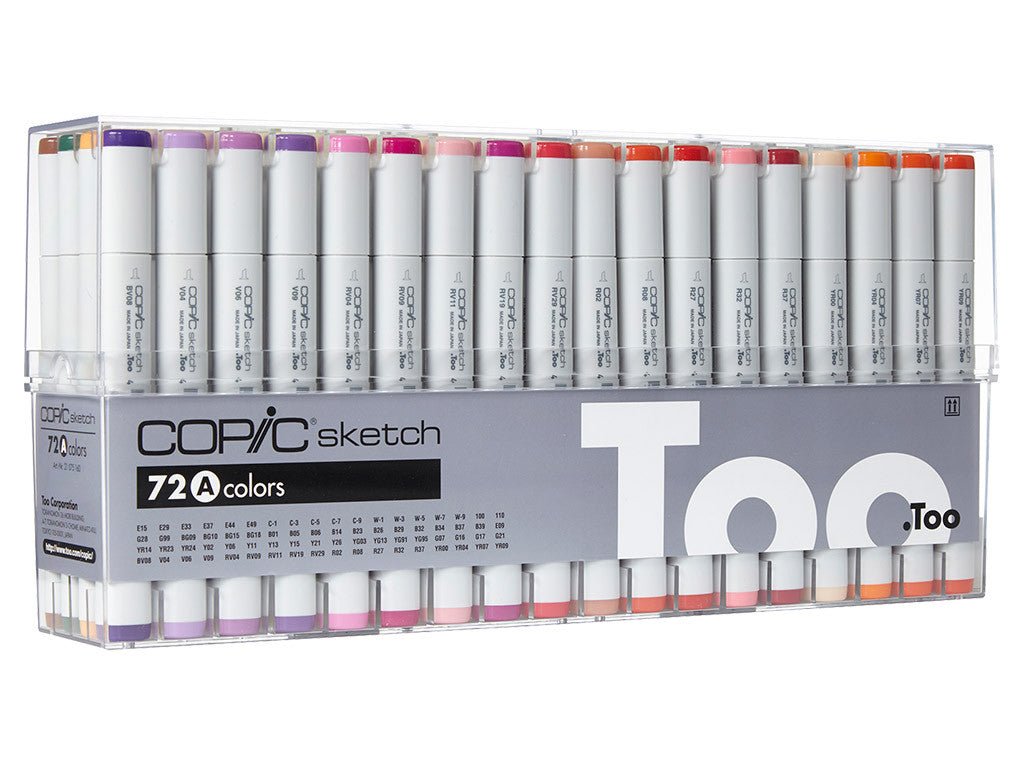 Copic Sketch Marker Set 72A - theartshop.com.au