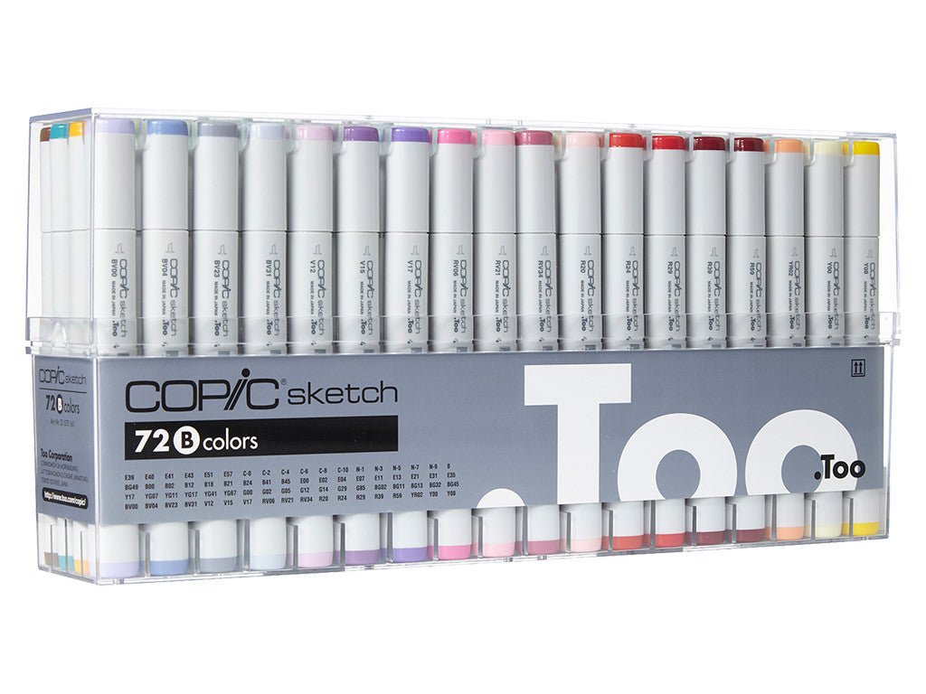 Copic Sketch Marker Set 72B - theartshop.com.au