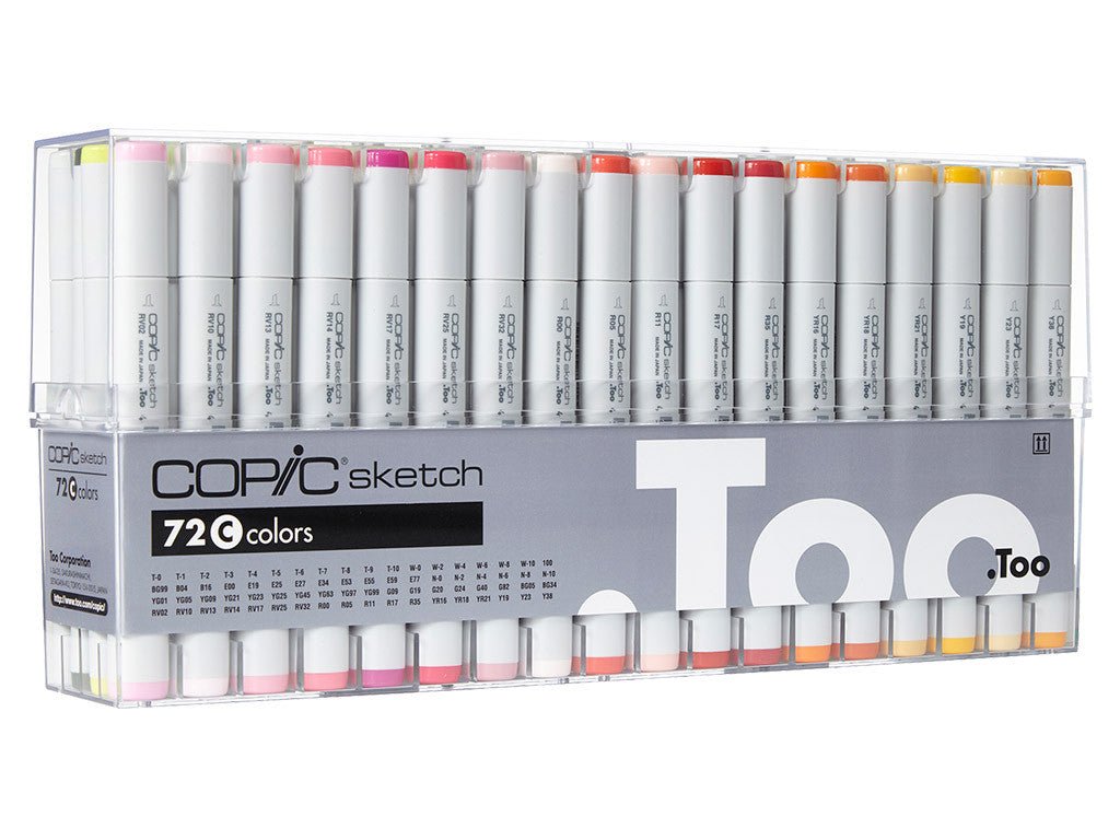 Copic Sketch Marker Set 72C - theartshop.com.au