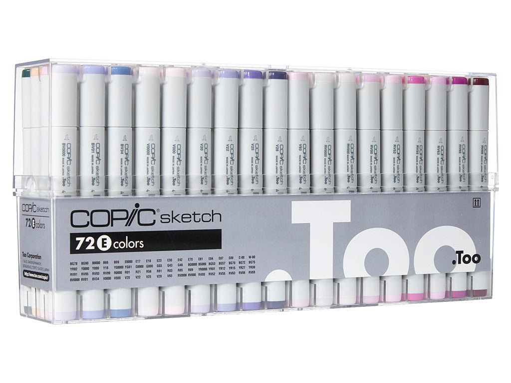 Copic Sketch Marker Set 72E - theartshop.com.au