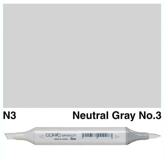 Copic Sketch N3 Neutral Gray No.3 - theartshop.com.au