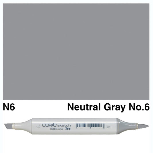 Copic Sketch N6 Neutral Gray No.6 - theartshop.com.au