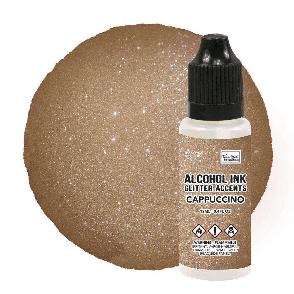 Couture Creation Alcohol Ink 12ml Glitter Cappucino - theartshop.com.au