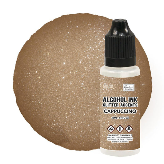 Couture Creation Alcohol Ink 12ml Glitter Cappucino - theartshop.com.au