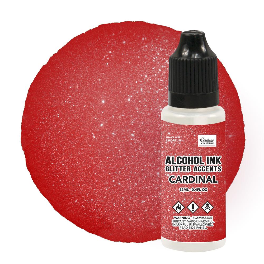Couture Creation Alcohol Ink 12ml Glitter Cardinal - theartshop.com.au