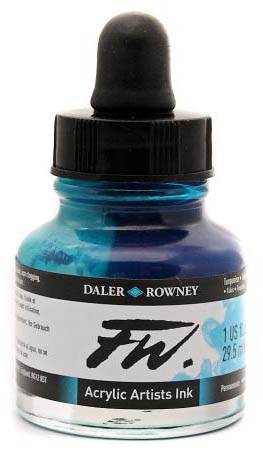 Daler FW Ink 29.5ml 145 Turquoise - theartshop.com.au