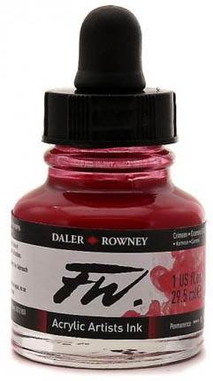 Daler FW Ink 29.5ml 513 Crimson - theartshop.com.au