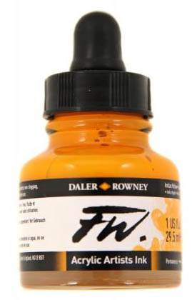 Daler FW Ink 29.5ml 643 Indian Yellow - theartshop.com.au