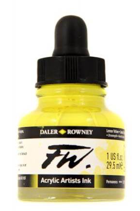 Daler FW Ink 29.5ml 651 Lemon Yellow - theartshop.com.au