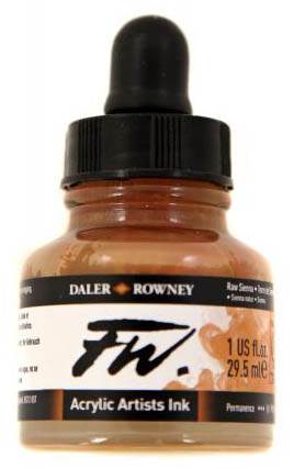 Daler FW Ink 29.5ml 667 Raw Sienna - theartshop.com.au