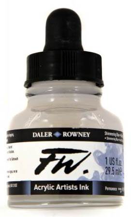 Daler FW Ink 29.5ml 711 Shimmering Blue - theartshop.com.au