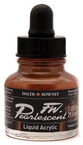 Daler FW Pearlescent Ink 29.5ml 111 Birdwing Copper - theartshop.com.au