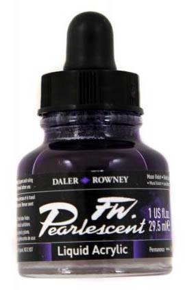 Daler FW Pearlescent Ink 29.5ml 116 Moon Violet - theartshop.com.au