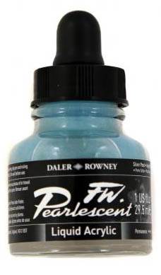 Daler FW Pearlescent Ink 29.5ml 119 Silver Pearl - theartshop.com.au