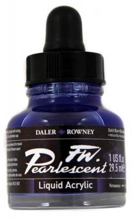 Daler FW Pearlescent Ink 29.5ml 127 Dutch Blue - theartshop.com.au