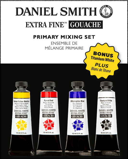 Daniel Smith Gouache Primary Mixing Set 4 x 15ml - theartshop.com.au