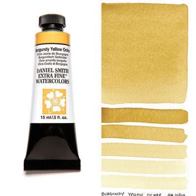 Daniel Smith Watercolour 15ml Burgundy Yellow Ochre - theartshop.com.au