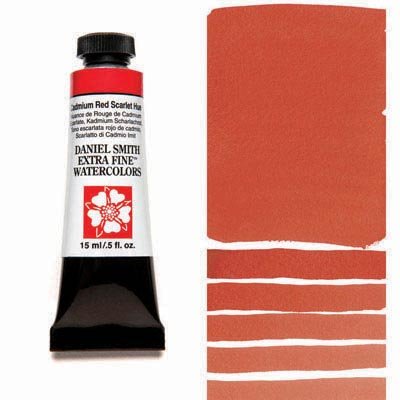 Daniel Smith Watercolour 15ml Cadmium Red Scarlet Hue - theartshop.com.au
