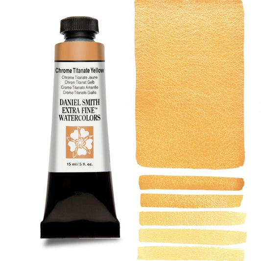 Daniel Smith Watercolour 15ml Chrome Titanate Yellow - theartshop.com.au