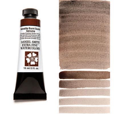 Daniel Smith Watercolour 15ml Hematite Burnt Scarlet - theartshop.com.au