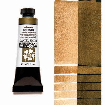 Daniel Smith Watercolour 15ml Iridescent Aztec Gold - theartshop.com.au