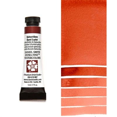 Daniel Smith W/C 5ml Quinacridone Burnt Scarlet - theartshop.com.au