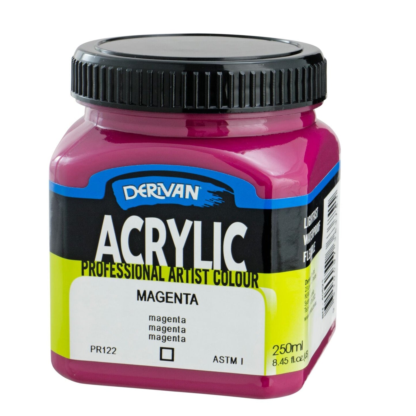 Derivan Artists Acrylic 250ml Magenta - theartshop.com.au