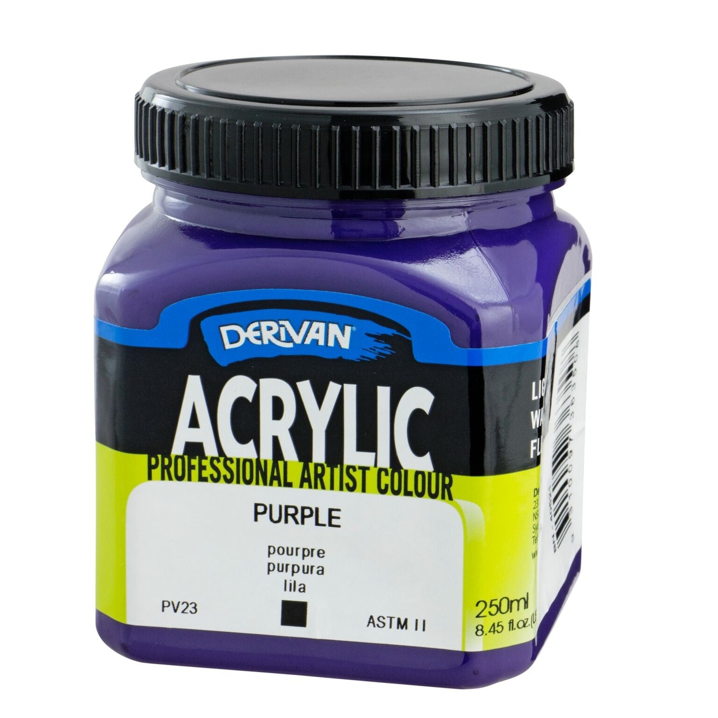 Derivan Artists Acrylic 250ml Purple - theartshop.com.au