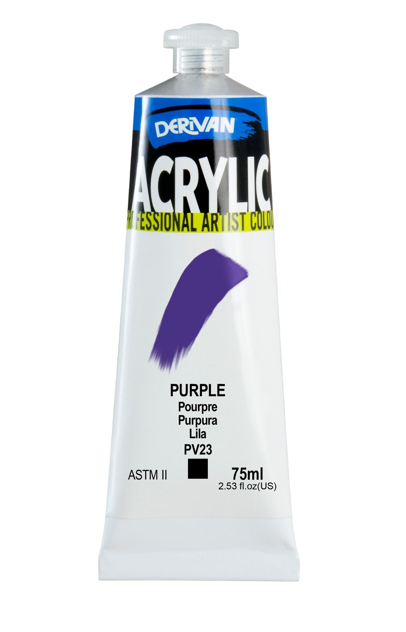 Derivan Artists Acrylic 75ml Purple - theartshop.com.au