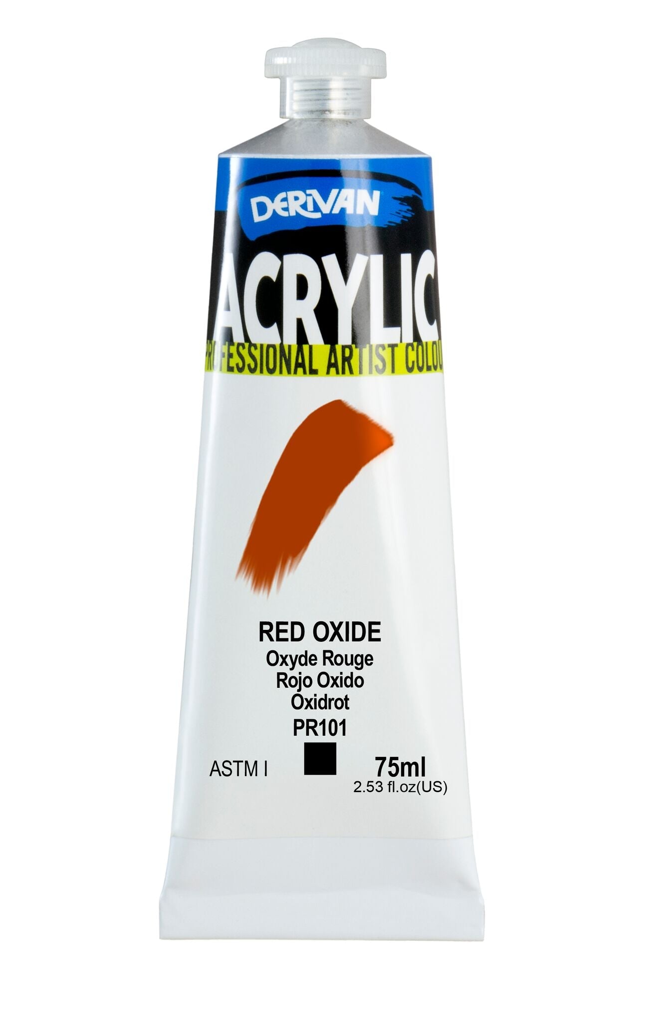 Derivan Artists Acrylic 75ml Red Oxide - theartshop.com.au