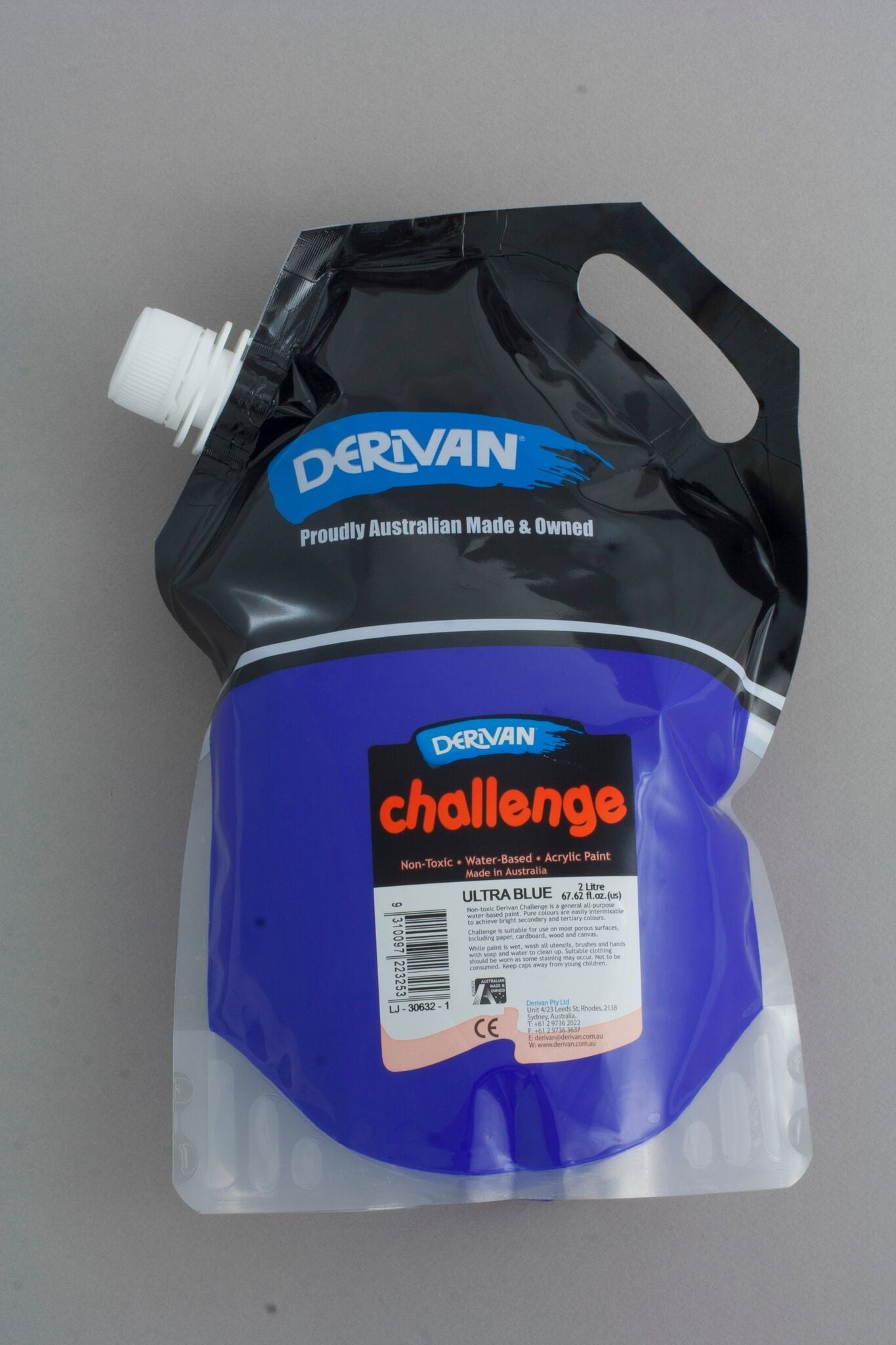 Derivan Challange 2 Litre Ultramarine Blue - theartshop.com.au