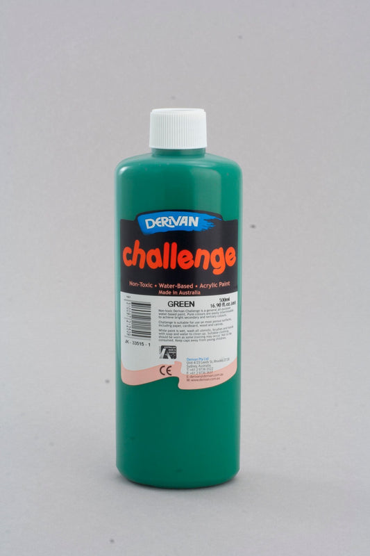 Derivan Challange 500ml Green - theartshop.com.au