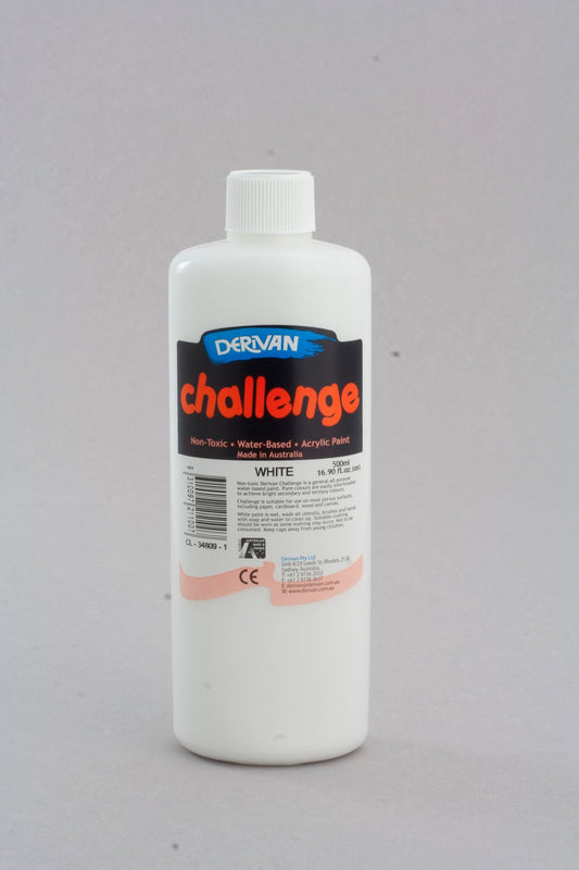 Derivan Challange 500ml White - theartshop.com.au