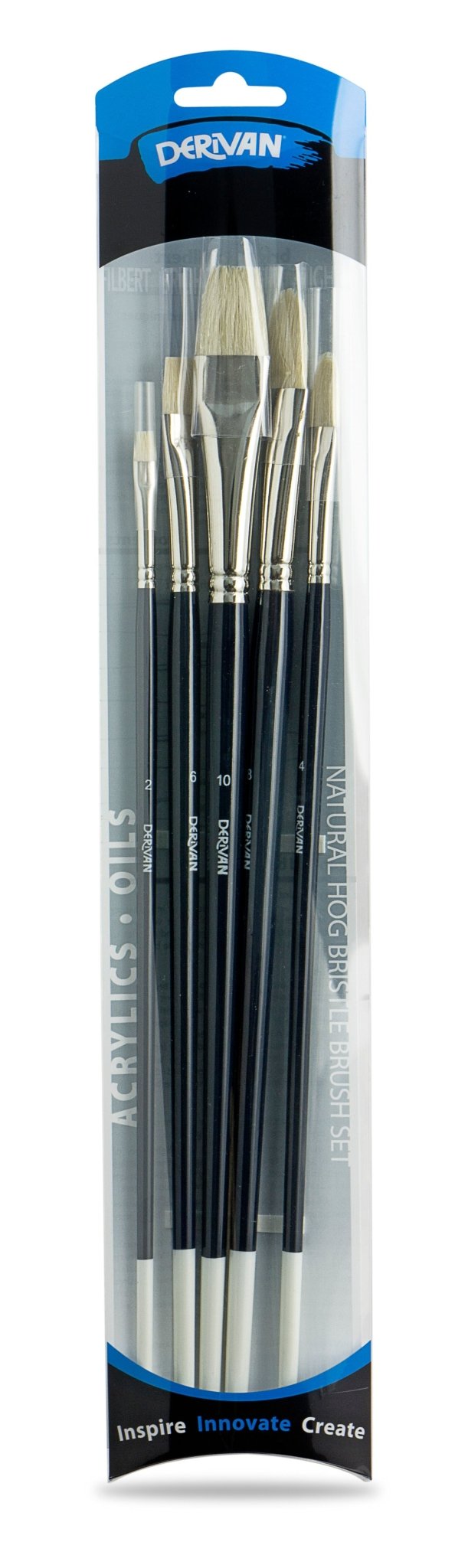 Derivan Fine Hog Bristle Set 5A - theartshop.com.au
