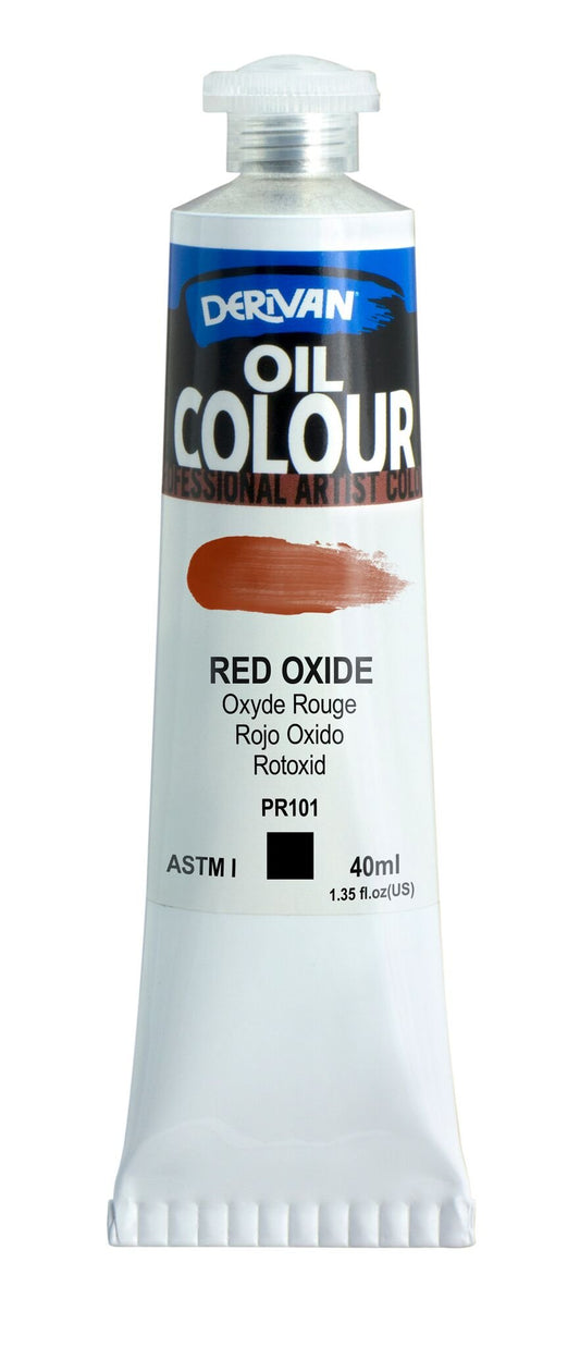Derivan Oil Paint 40ml Red Oxide - theartshop.com.au