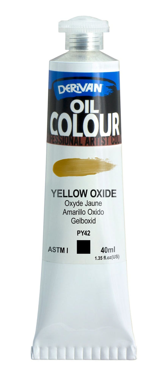 Derivan Oil Paint 40ml Yellow Oxide - theartshop.com.au
