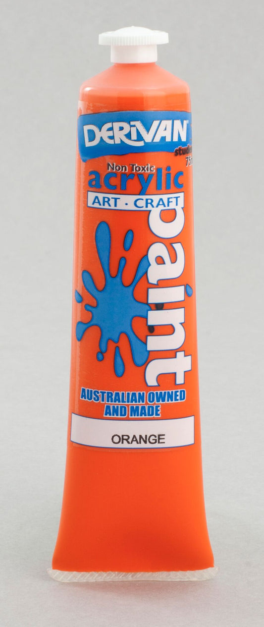 Derivan Student 75ml Orange - theartshop.com.au