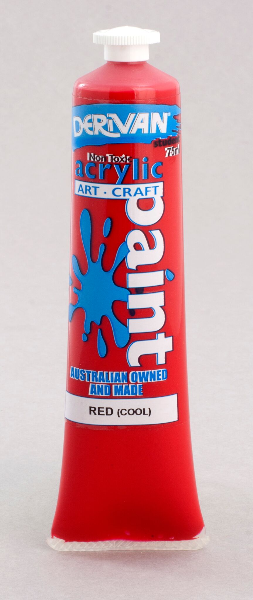 Derivan Student 75ml Red Cool - theartshop.com.au