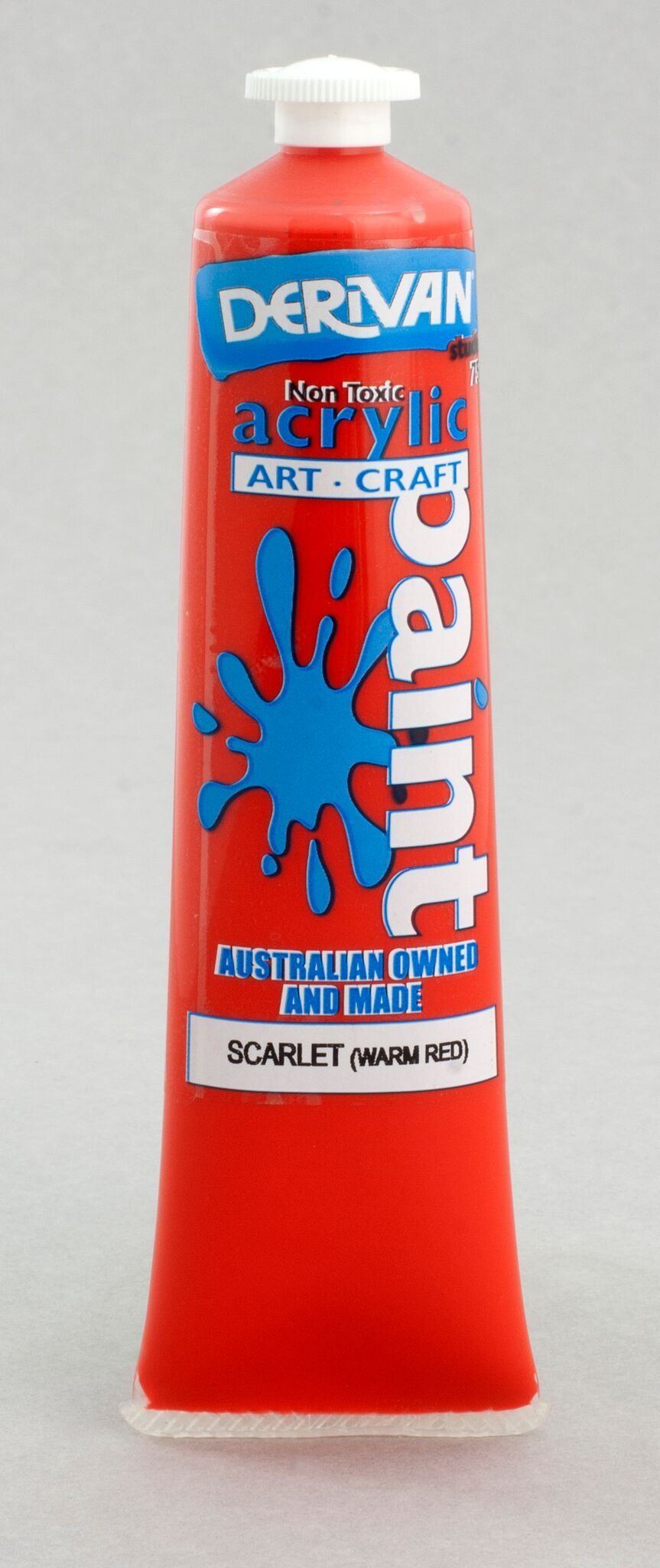 Derivan Student 75ml Scarlet Warm - theartshop.com.au