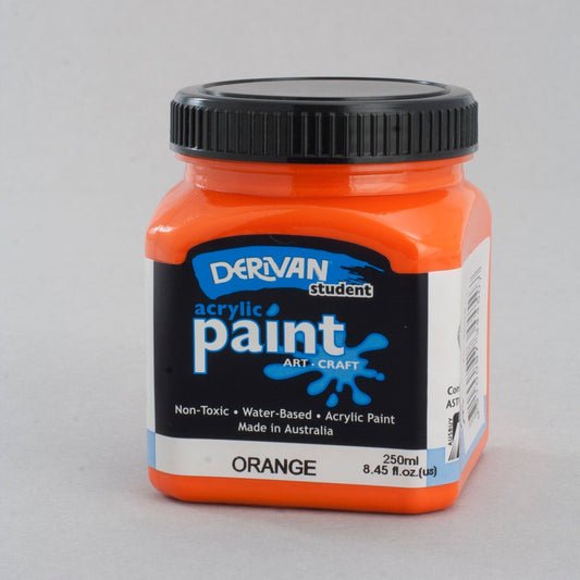 Derivan Students 250ml Orange - theartshop.com.au