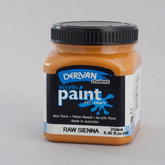 Derivan Students 250ml Raw Sienna - theartshop.com.au