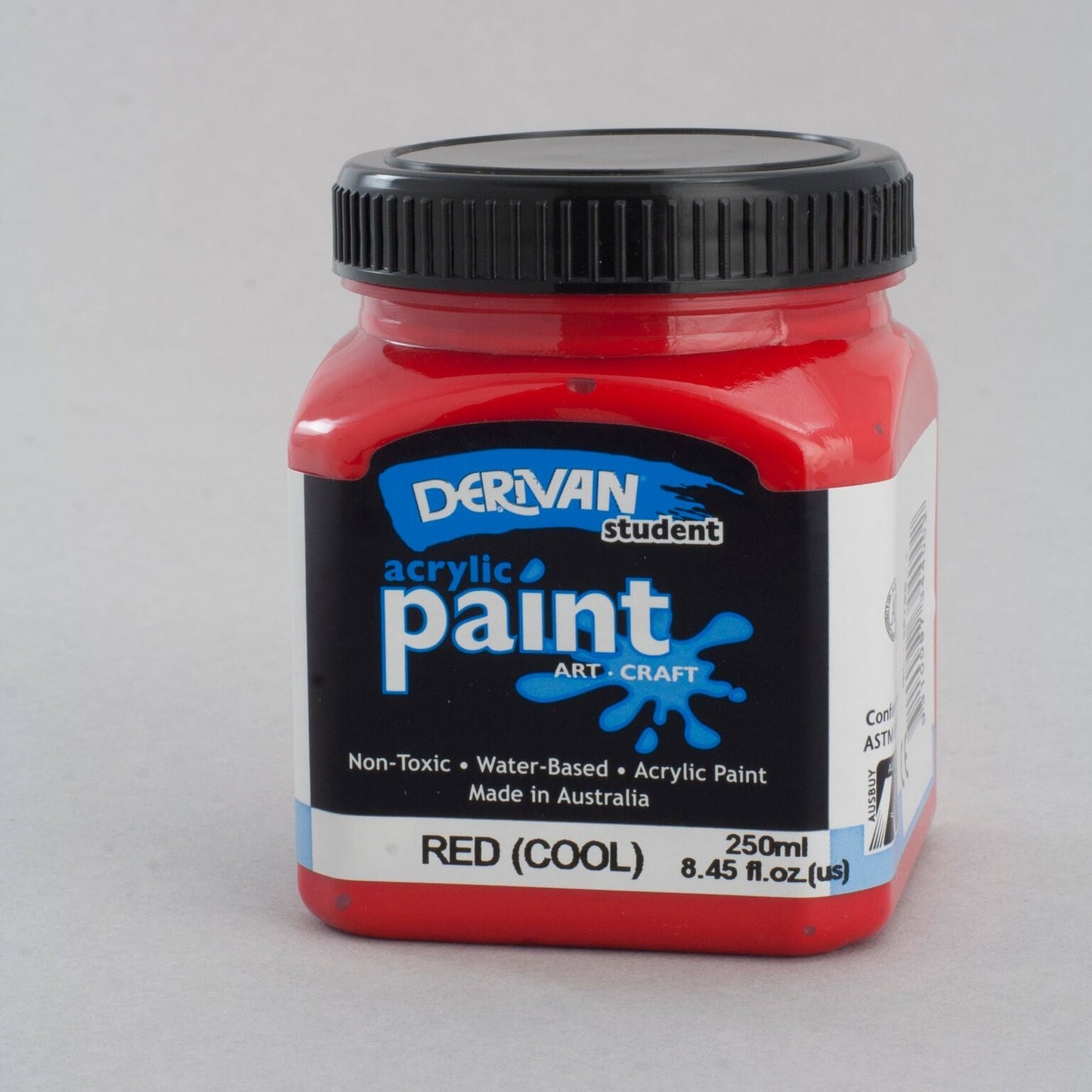 Derivan Students 250ml Red (Cool) - theartshop.com.au